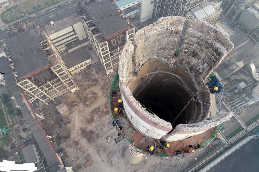 煙囪拆除工藝過程中的技術(shù)性