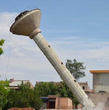 廢棄水塔拆除施工工藝：