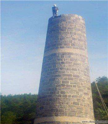 煙囪人工拆除活動(dòng)腳手架的制作與安裝