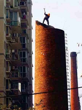  煙囪拆除方式綜述及安全措施