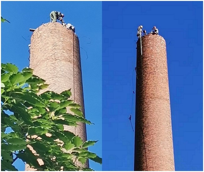 煙囪人工拆除的技術(shù)要求及需要注意的地方