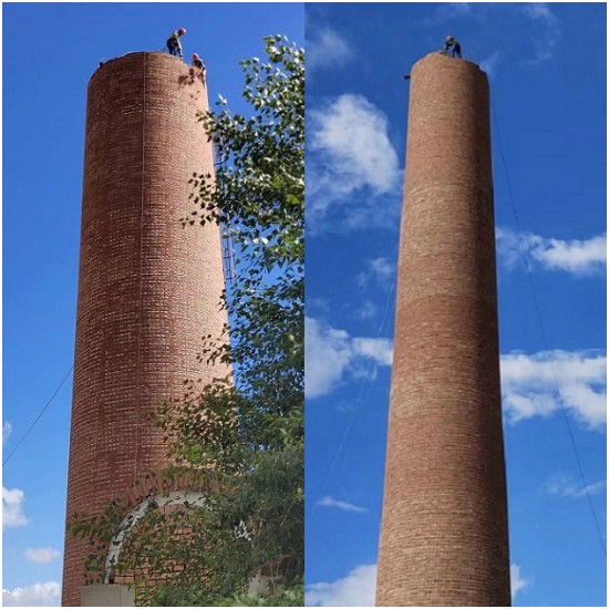 煙囪拆除公司的專業(yè)人工拆除技術(shù)