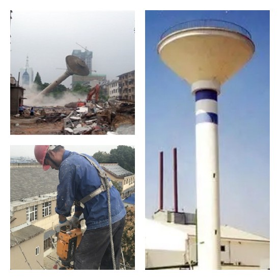 拆除廢棄水塔，消除安全隱患，守護(hù)城市安全